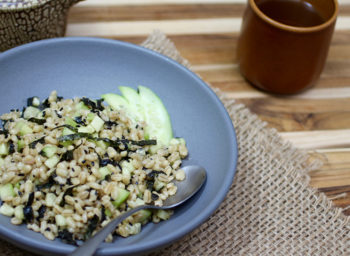 Recipe: Sesame Barley Salad with Seaweed, Sesame, and Cucumber